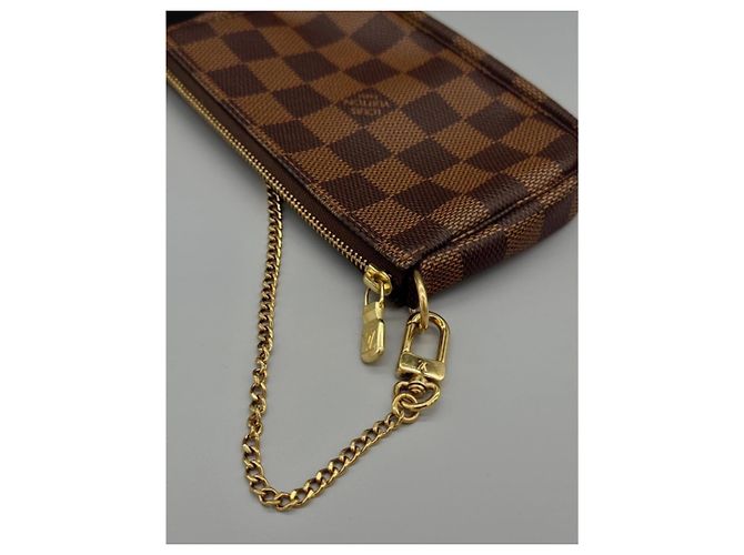 Louis Vuitton Damier Ebene Mini Pochette Brown - view 6