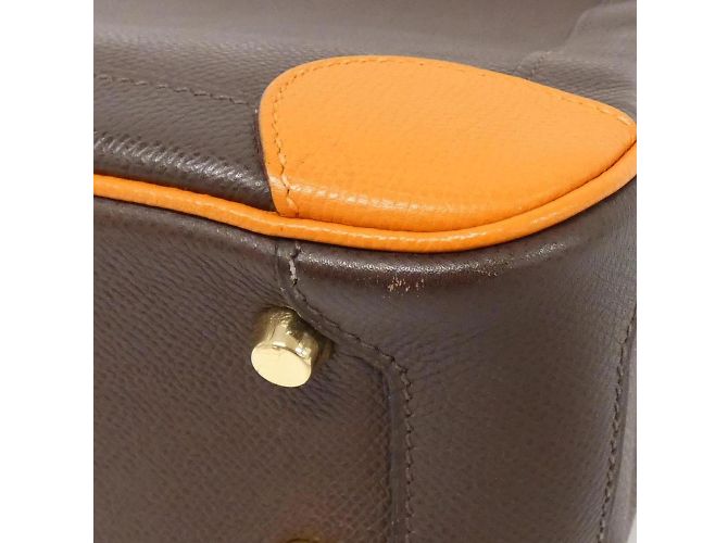 Hermès Borsa a mano Hermes Omnibus PM Arancione Cioccolato - vista 2