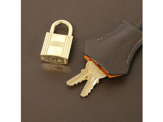 Hermès Borsa a mano Hermes Omnibus PM Arancione Cioccolato - vista 5