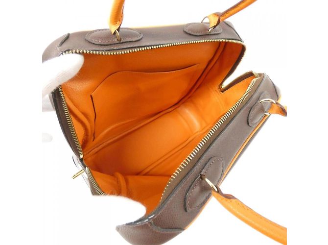 Hermès Borsa a mano Hermes Omnibus PM Arancione Cioccolato - vista 9