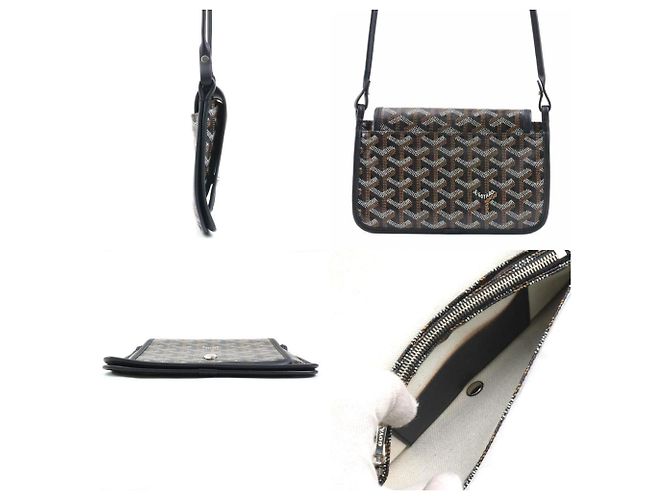 Borsa a spalla Goyard nera Plume Nero - vista 2