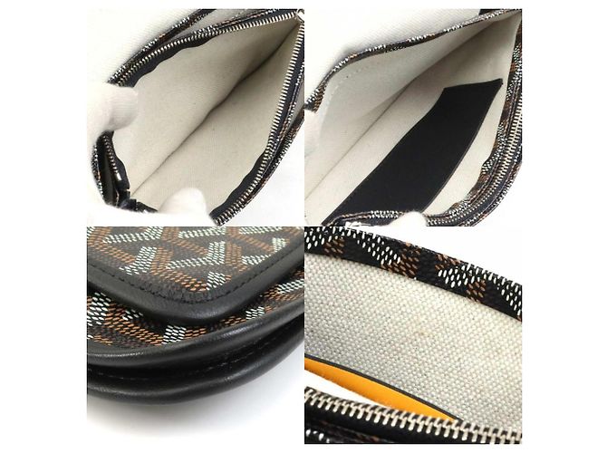 Borsa a spalla Goyard nera Plume Nero - vista 3