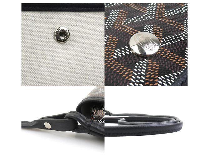 Borsa a spalla Goyard nera Plume Nero - vista 4