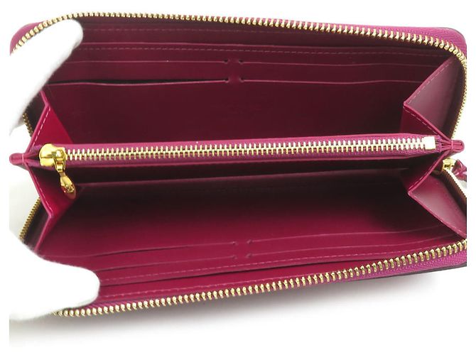 Louis Vuitton Magenta Monogram Vernis Long Wallet - view 3