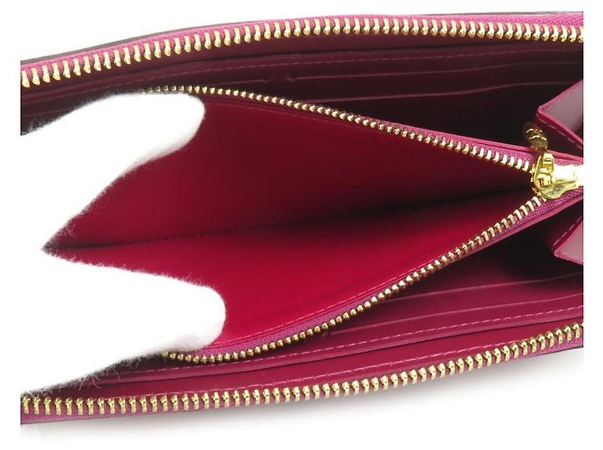 Louis Vuitton Magenta Monogram Vernis Long Wallet - view 4