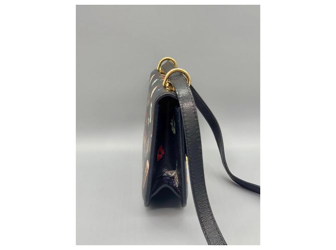 Borsa a tracolla Alexander McQueen Insignia nera in pelle Nero - vista 7
