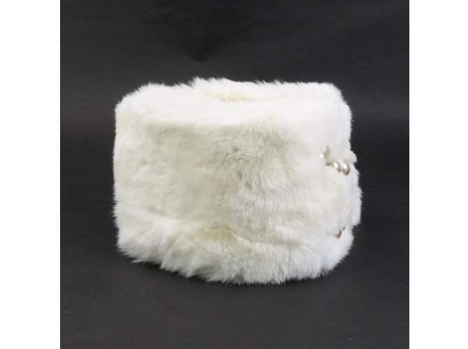 Bufanda de piel de conejo blanco Chanel - vista 3