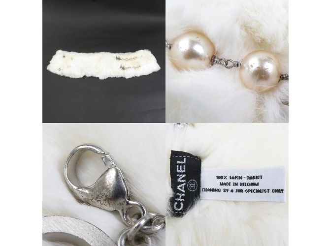 Bufanda de piel de conejo blanco Chanel - vista 5