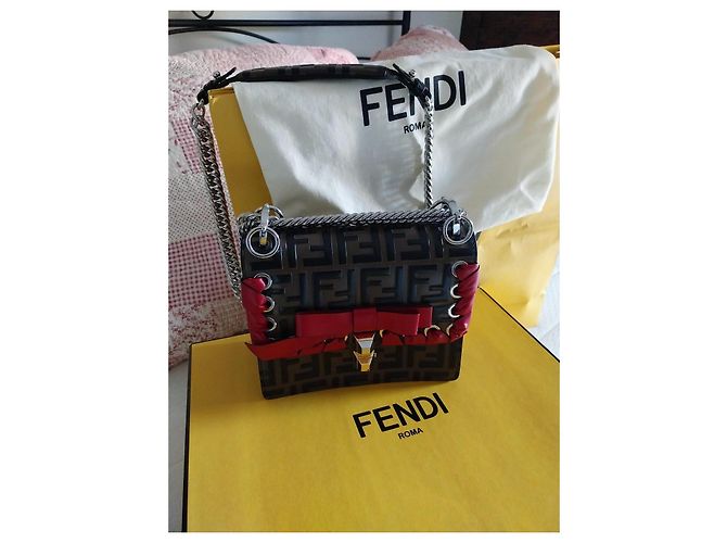 Borsa a mano Fendi College in pelle multicolore - vista 12