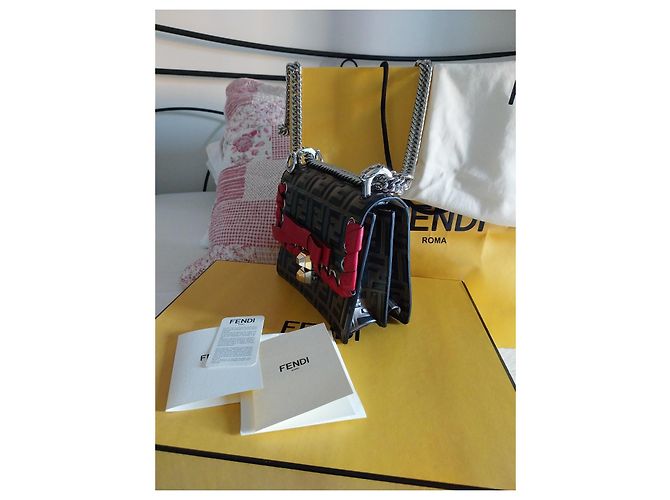 Borsa a mano Fendi College in pelle multicolore - vista 6
