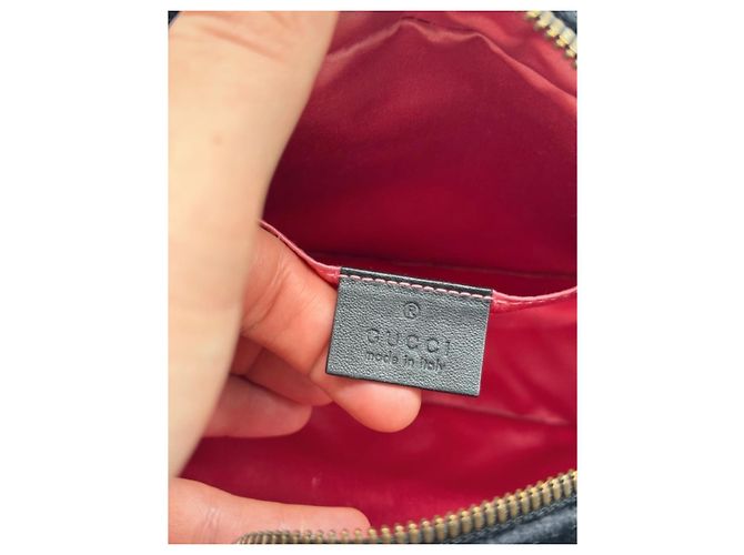 Borsa Gucci GG Marmont in velluto nero - vista 10