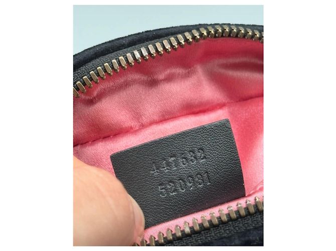 Borsa Gucci GG Marmont in velluto nero - vista 13