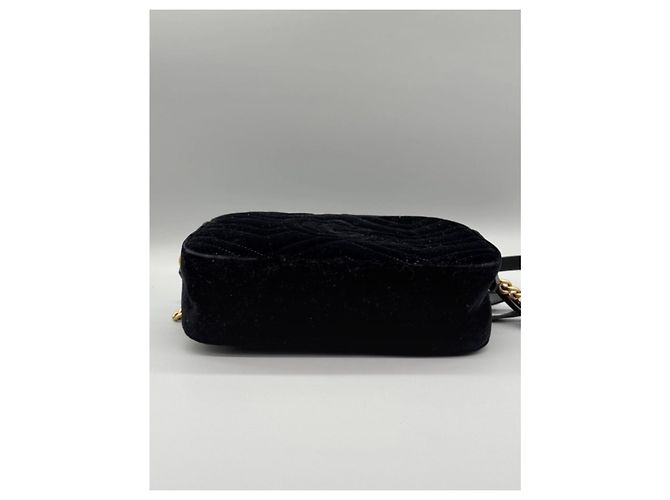Borsa Gucci GG Marmont in velluto nero - vista 6