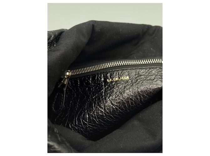 Balenciaga Bazar Graffiti Drawstring Backpack Black - view 7