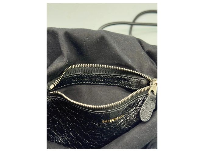 Balenciaga Bazar Graffiti Drawstring Backpack Black - view 8