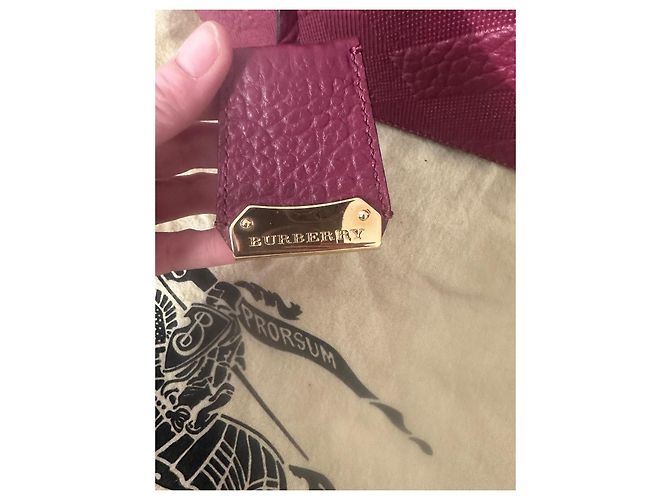 Burberry Orchard Leather Handbag Prune - view 5