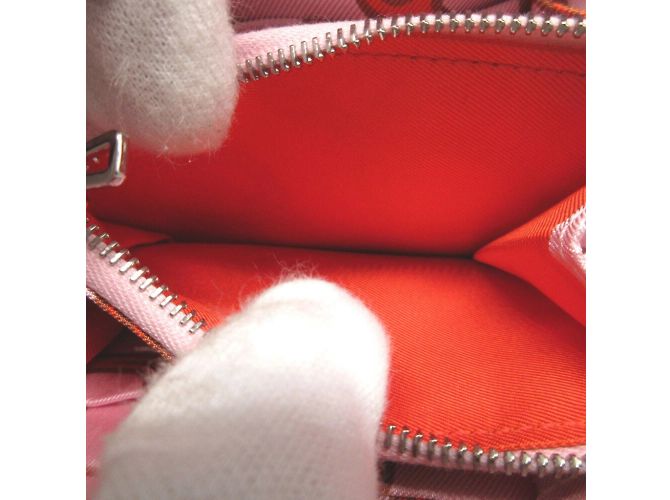 Monedero compacto B de seda Azap de Hermès Dorado - vista 6