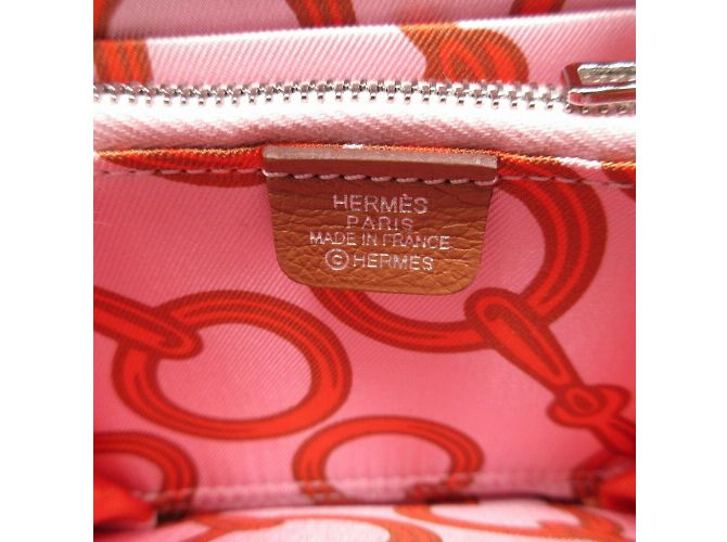 Monedero compacto B de seda Azap de Hermès Dorado - vista 9