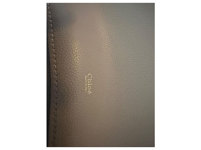 Borsa tote Chloé ABY in pelle taupe - vista 3
