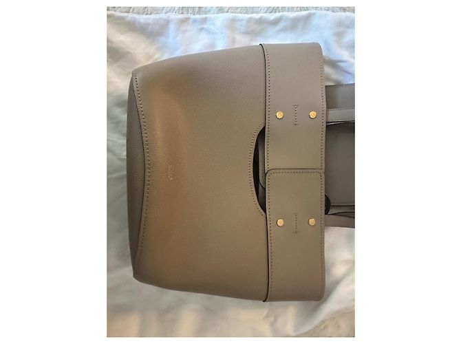 Borsa tote Chloé ABY in pelle taupe - vista 4