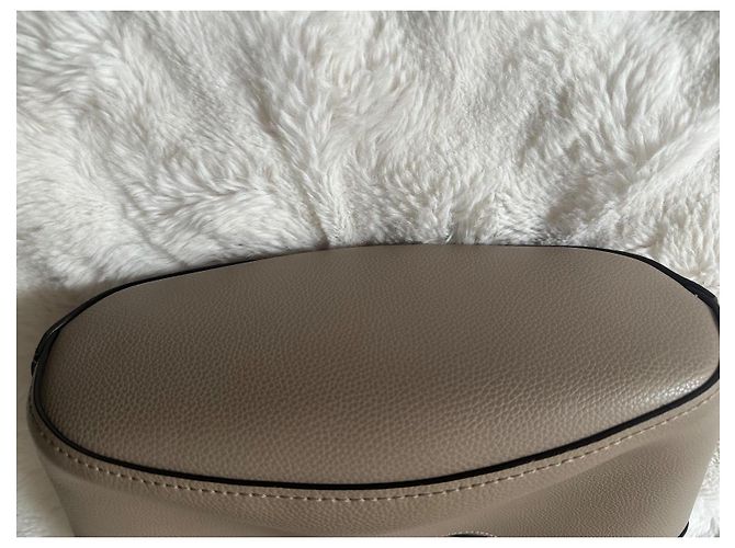 Borsa tote Chloé ABY in pelle taupe - vista 7