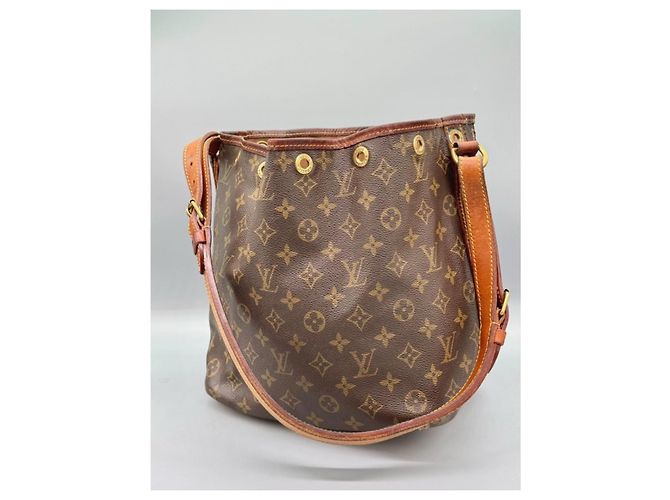 Borsa Louis Vuitton Petit Noe Monogram Canvas Marrone - vista 2