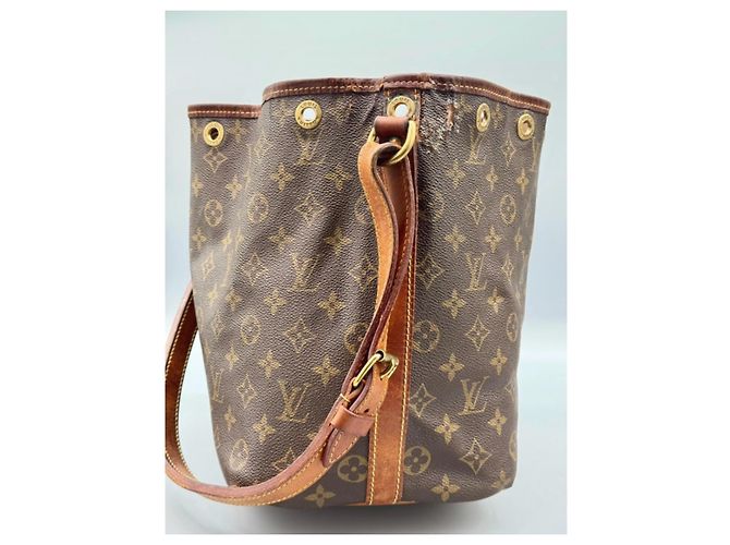 Borsa Louis Vuitton Petit Noe Monogram Canvas Marrone - vista 5