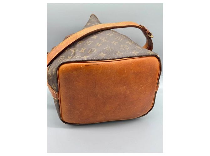 Borsa Louis Vuitton Petit Noe Monogram Canvas Marrone - vista 7