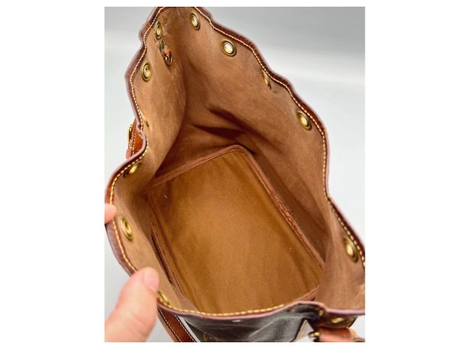 Borsa Louis Vuitton Petit Noe Monogram Canvas Marrone - vista 9