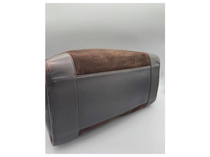 Loewe Borsa in suede Amazona Marrone Marrone scuro - vista 7