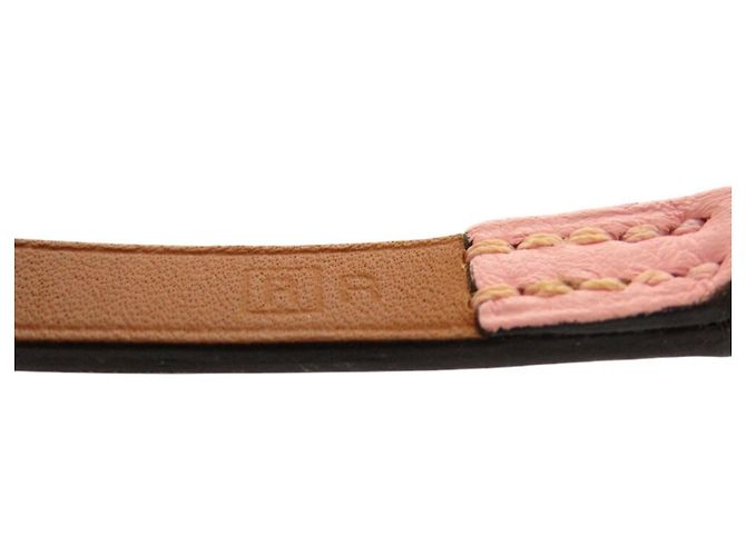 Bracciale charm Micro Kelly in pelle Swift di Hermès Rosa - vista 5