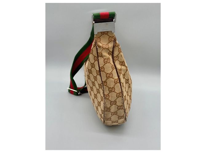 Borsa Gucci Ophidia Hobo Marrone in Tela - vista 8