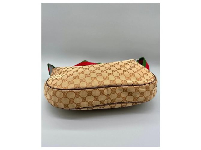 Borsa Gucci Ophidia Hobo Marrone in Tela - vista 9