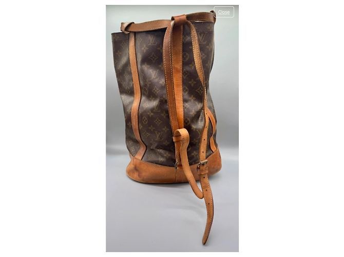 Louis Vuitton Borsa a Spalla Randonnee GM Monogramma Marrone - vista 3