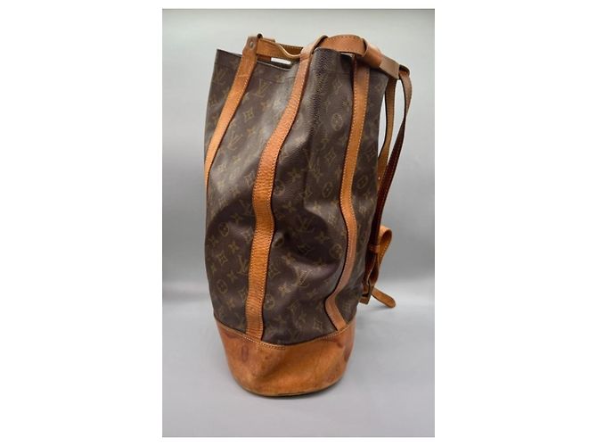 Louis Vuitton Borsa a Spalla Randonnee GM Monogramma Marrone - vista 4