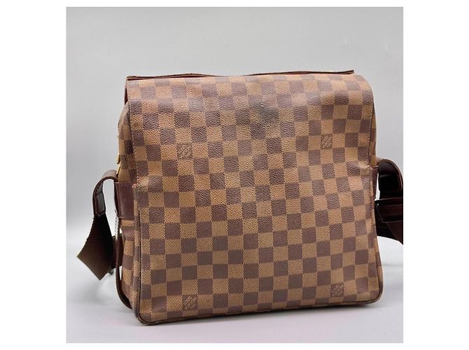 Borsa Louis Vuitton Naviglio Damier Ebene - vista 3