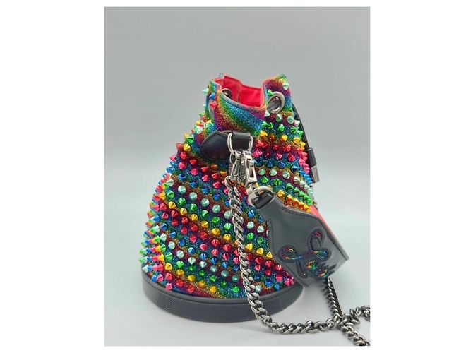 Borsa a mano Christian Louboutin Marie Jane in pelle con borchie - vista 2