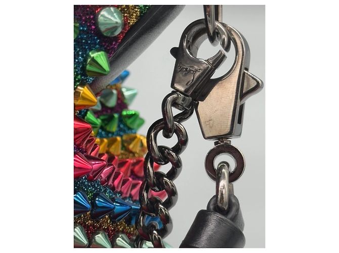 Borsa a mano Christian Louboutin Marie Jane in pelle con borchie - vista 7