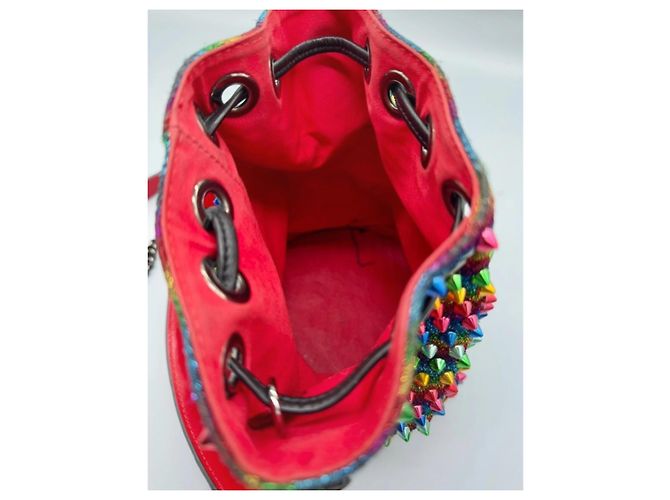Borsa a mano Christian Louboutin Marie Jane in pelle con borchie - vista 9