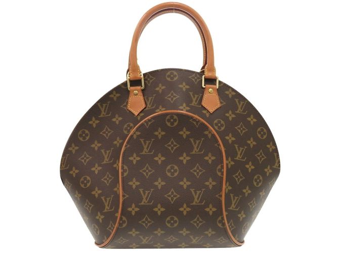 Borsa a mano Monogram Ellipse MM Louis Vuitton Marrone - vista 3