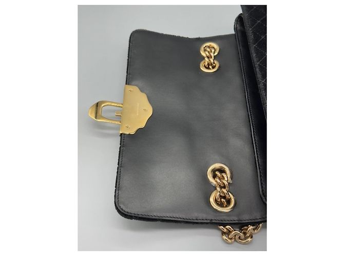 Dolce & Gabbana Borsa a Spalla Lucia in Velluto Nero - vista 8