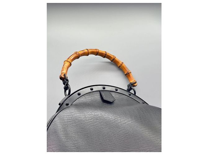 Gucci Tom Ford Bamboo Handtasche Schwarz - Ansicht 12