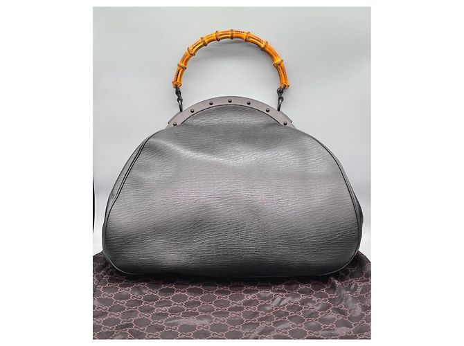 Gucci Tom Ford Bamboo Handtasche Schwarz - Ansicht 2