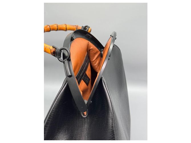 Gucci Tom Ford Bamboo Handtasche Schwarz - Ansicht 9