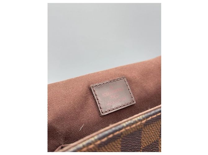 Borsa Louis Vuitton Damier Mervil Marrone Pelle - vista 10