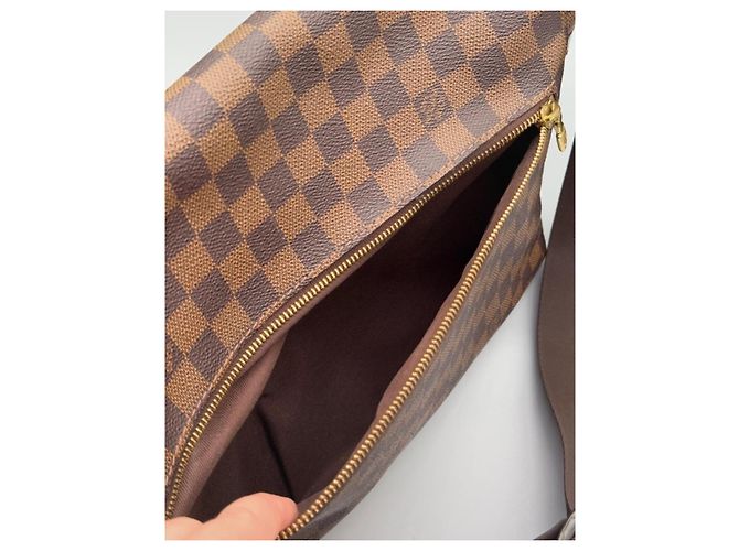 Borsa Louis Vuitton Damier Mervil Marrone Pelle - vista 13