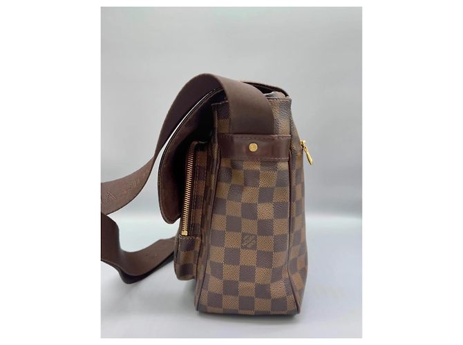 Borsa Louis Vuitton Damier Mervil Marrone Pelle - vista 3