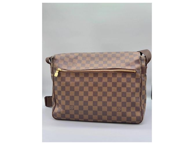 Borsa Louis Vuitton Damier Mervil Marrone Pelle - vista 4