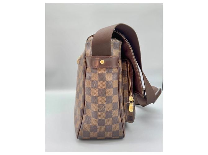 Borsa Louis Vuitton Damier Mervil Marrone Pelle - vista 5