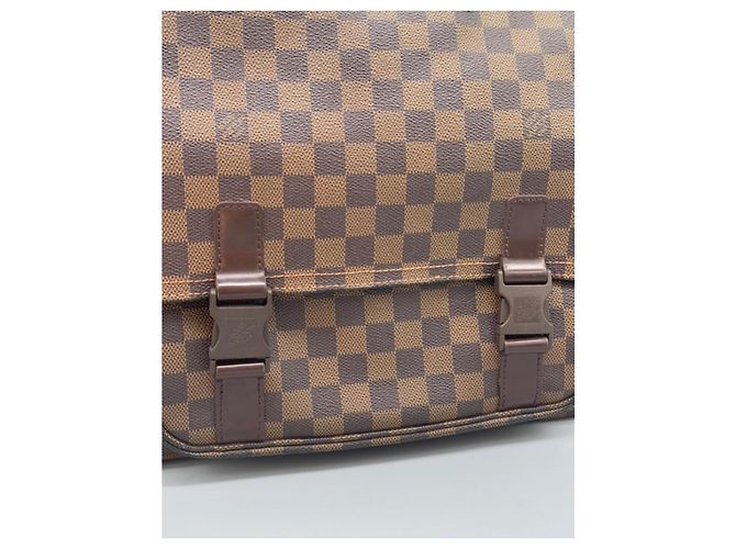 Borsa Louis Vuitton Damier Mervil Marrone Pelle - vista 8